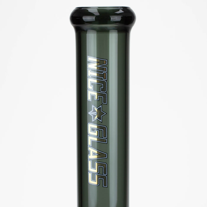 NG-18 inch Flat Mouth Trans-Black Beaker [GX006F-BKC] Glass Bong High-End Brands Glass