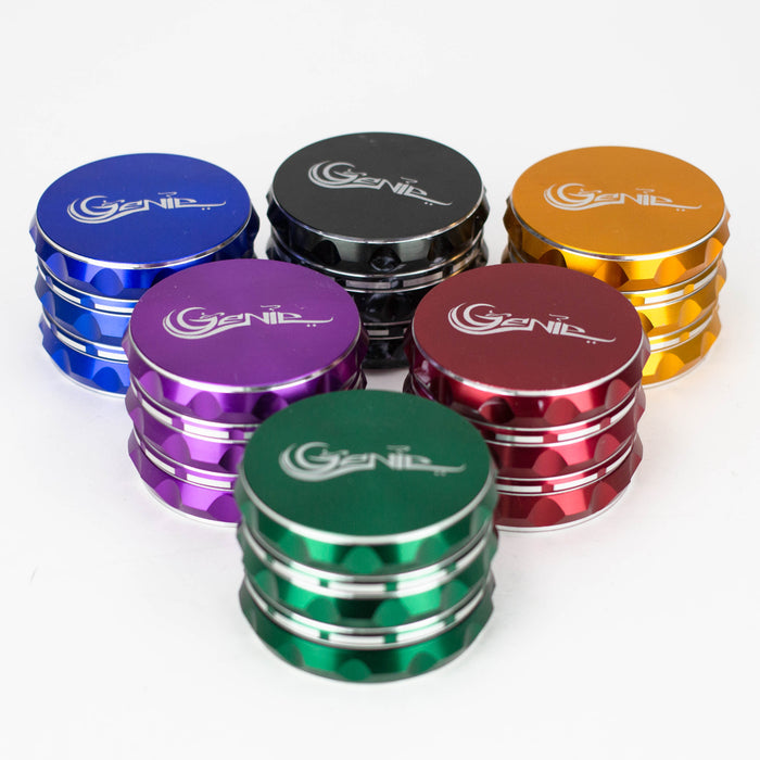 Genie | 4 parts Aluminium herb grinder Box of 6 [LHJ-03]