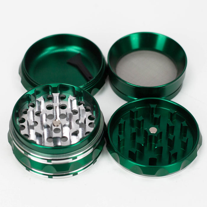 Genie | 4 parts Aluminium herb grinder Box of 6 [LHJ-03]