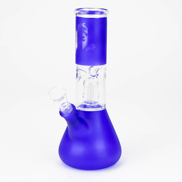 8" dome percolator beaker water bong-Bob Glass Bong ONE Blue