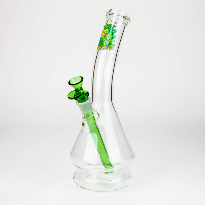 12" 2-in-1 Beaker Glass Bong - Cartoon Design [XTR2022-03]