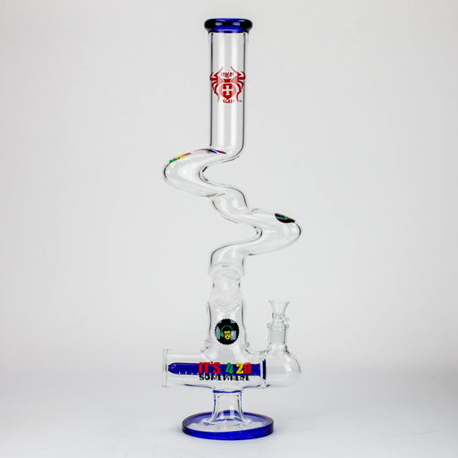21" Xtream Zig-zag inline diffuser glass water bong [XTR-Z021] Bongs Canadian Distributor