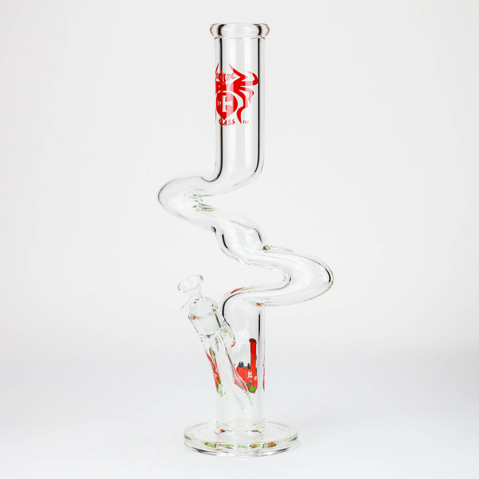 17" Xtream Zig-zag glass water bong [XTR-Z023] Glass Bong Canadian Distributor