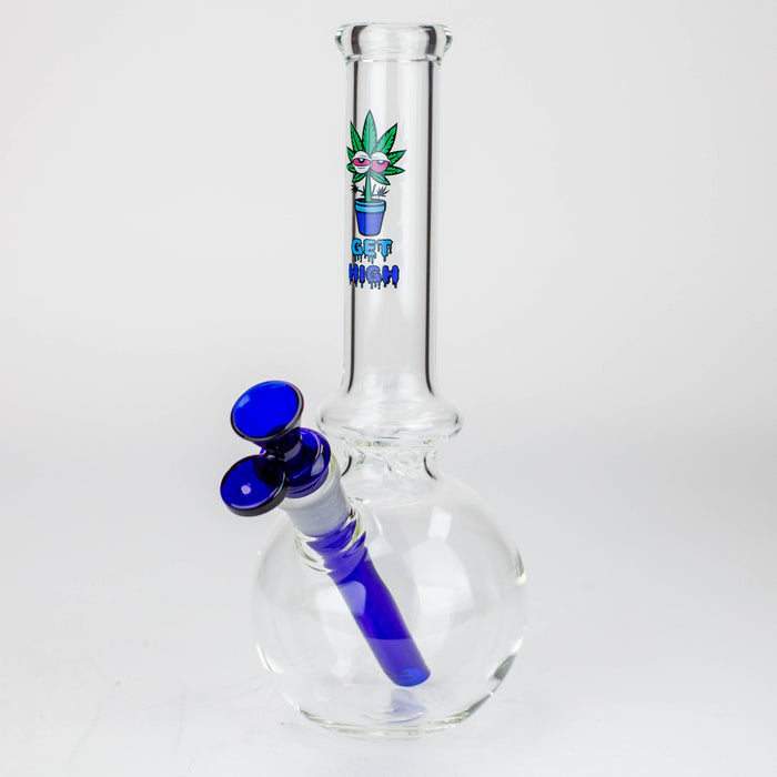 10" Glass Bong - Cartoon Design [XTR2022-02] Glass Bong Canadian Distributor Blue