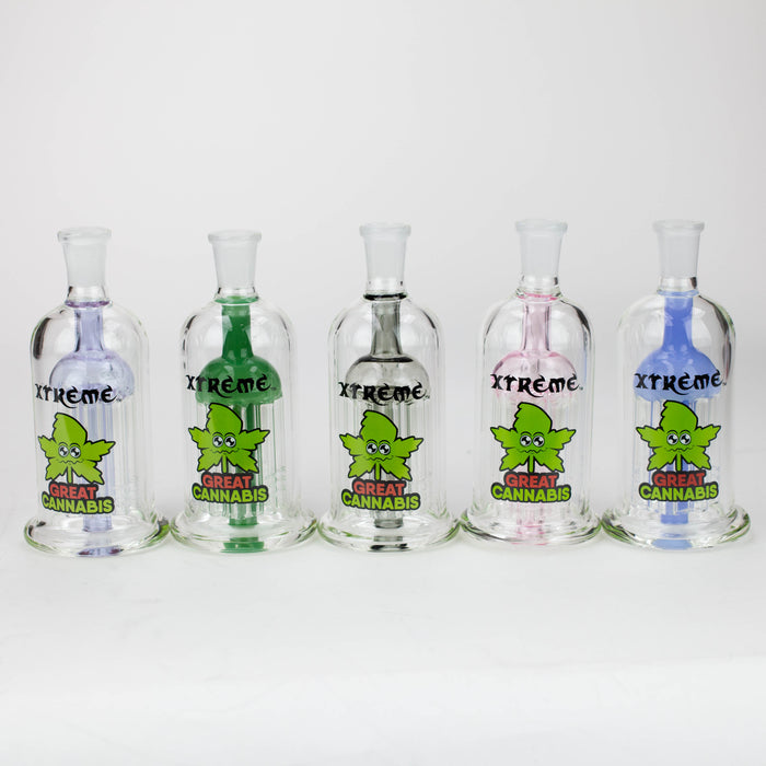 Xtreme - 5" Glass Bong Tree arms diffuser Ashcatcher [XTR-Z041] Ashcatcher · Percolator · Filter · Mouthpiece Canadian Distributor