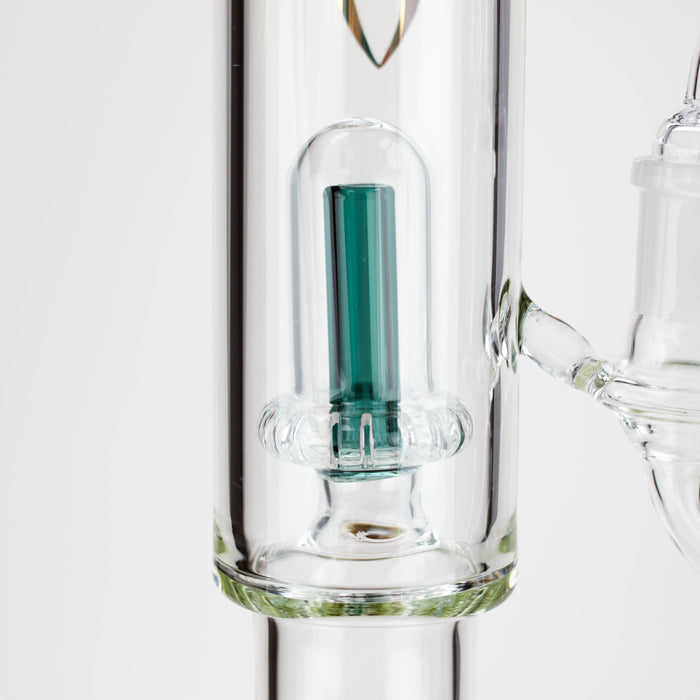 21" AQUA Glass 2-in-1 Inline diffuser glass water bong [AQUA102]