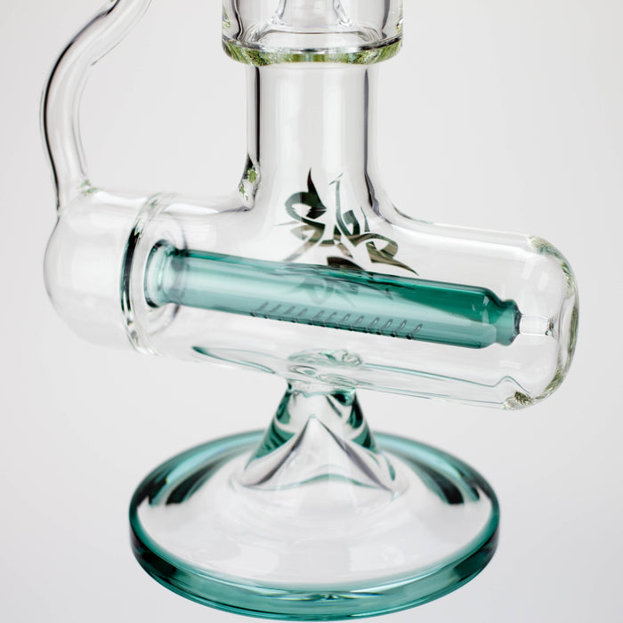 21" AQUA Glass 2-in-1 Inline diffuser glass water bong [AQUA102]