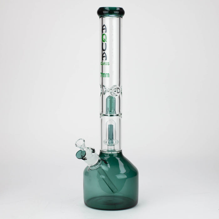 18.5" AQUA Glass showerhead percolator / 7mm /glass water bong [AQUA112] Bongs Canadian Distributor Lake Green