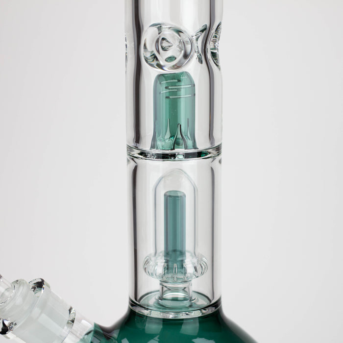 18.5" AQUA Glass showerhead percolator / 7mm /glass water bong [AQUA112]