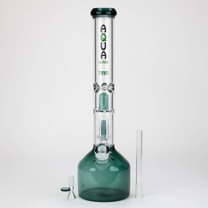 18.5" AQUA Glass showerhead percolator / 7mm /glass water bong [AQUA112]