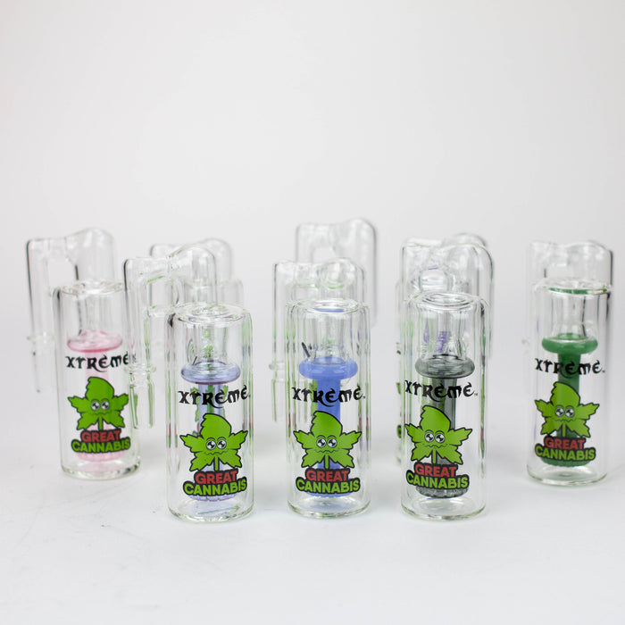 Xtreme - 5" Glass Bong Showerhead diffuser Ashcatcher [XTR-Z012/XTR-Z039] Ashcatcher · Percolator · Filter · Mouthpiece Canadian Distributor