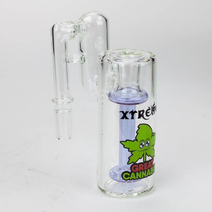 Xtreme - 5" Glass Bong Showerhead diffuser Ashcatcher [XTR-Z012/XTR-Z039] Ashcatcher · Percolator · Filter · Mouthpiece Canadian Distributor Purple