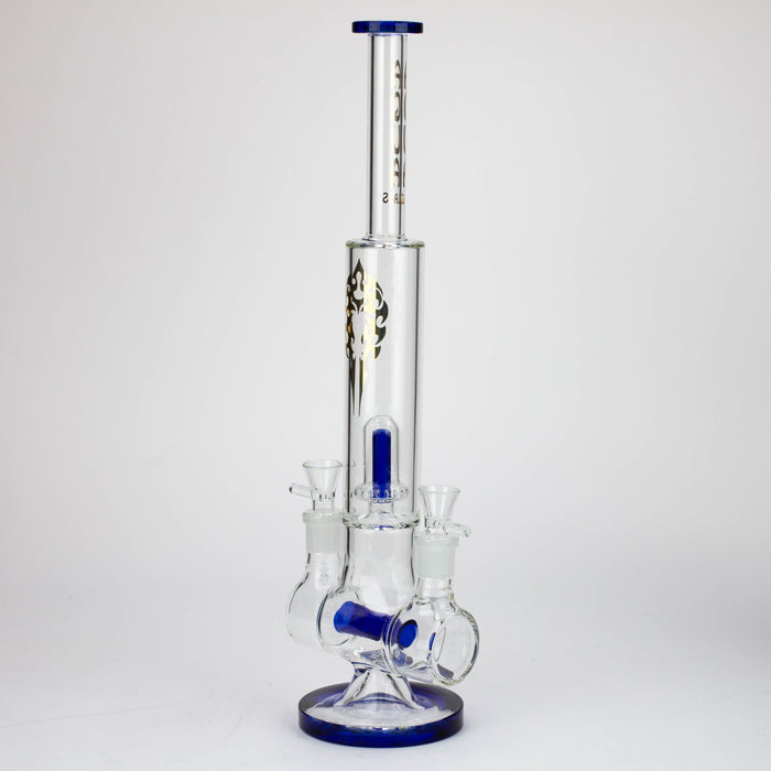 18" AQUA Glass Dual joint showerhead pecolator glass water bong [AQUA105] Glass Bong Canadian Distributor