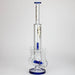 18" AQUA Glass Dual joint showerhead pecolator glass water bong [AQUA105] Glass Bong Canadian Distributor