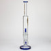 18" AQUA Glass Dual joint showerhead pecolator glass water bong [AQUA105] Glass Bong Canadian Distributor