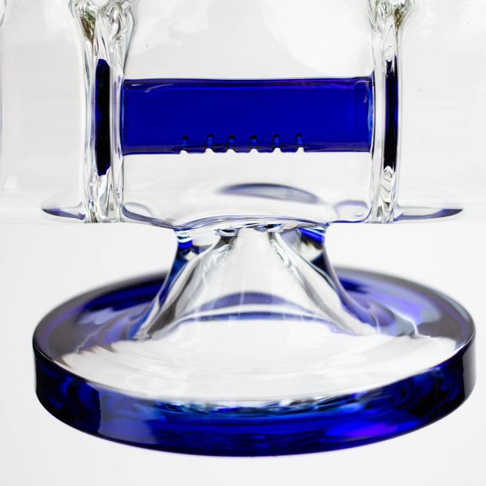 18" AQUA Glass Dual joint showerhead pecolator glass water bong [AQUA105] Glass Bong Canadian Distributor