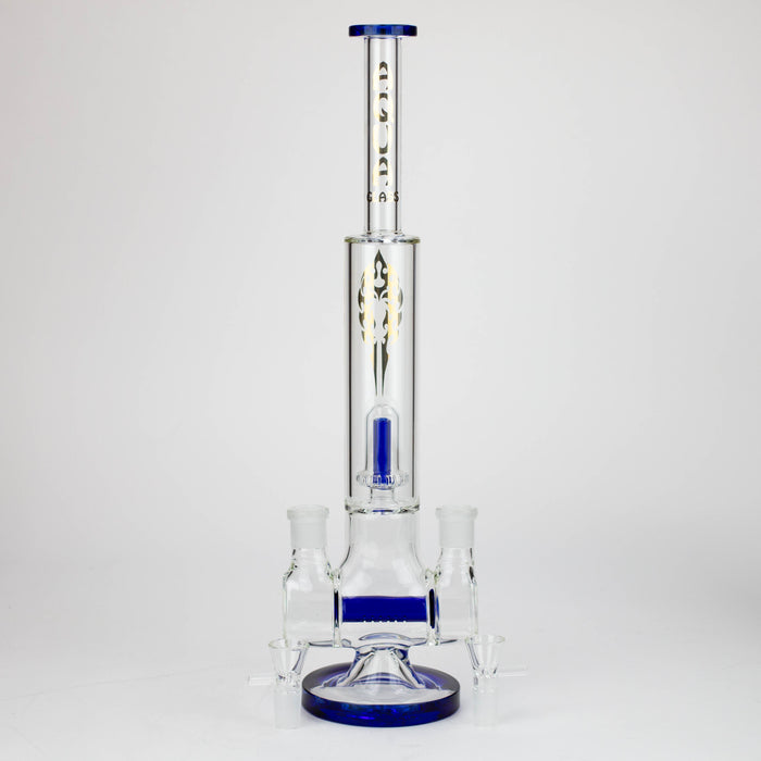 18" AQUA Glass Dual joint showerhead pecolator glass water bong [AQUA105] Glass Bong Canadian Distributor