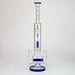 18" AQUA Glass Dual joint showerhead pecolator glass water bong [AQUA105] Glass Bong Canadian Distributor