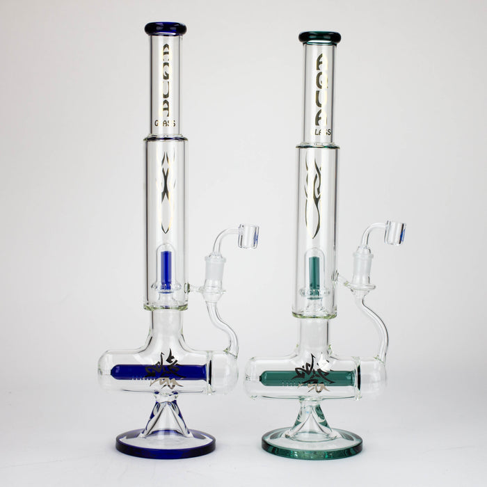 21" AQUA Glass 2-in-1 Inline diffuser glass water bong [AQUA102]