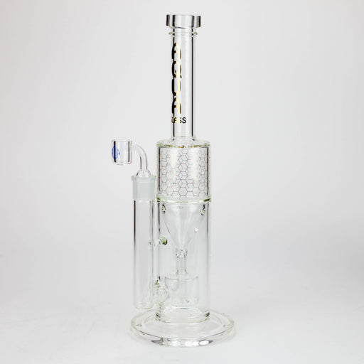 17" AQUA Glass 2-in-1 barrel diffuser glass bong [AQUA129] Glass Bong Canadian Distributor