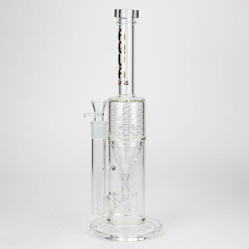 17" AQUA Glass 2-in-1 barrel diffuser glass bong [AQUA129] Glass Bong Canadian Distributor