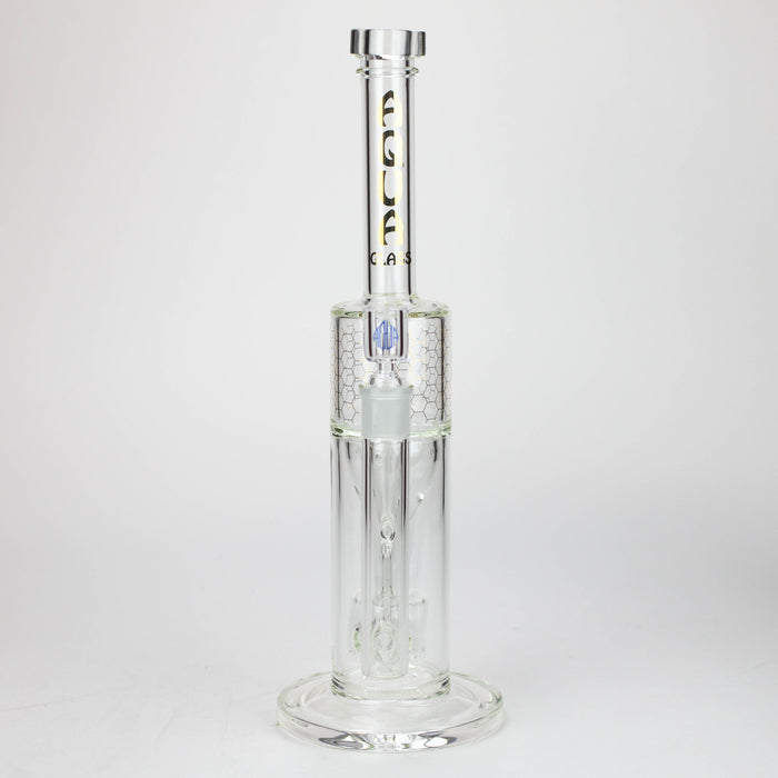 17" AQUA Glass 2-in-1 barrel diffuser glass bong [AQUA129] Bongs Canadian Distributor