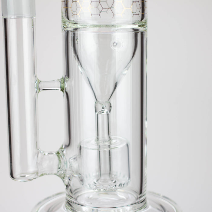 17" AQUA Glass 2-in-1 barrel diffuser glass bong [AQUA129] Bongs Canadian Distributor