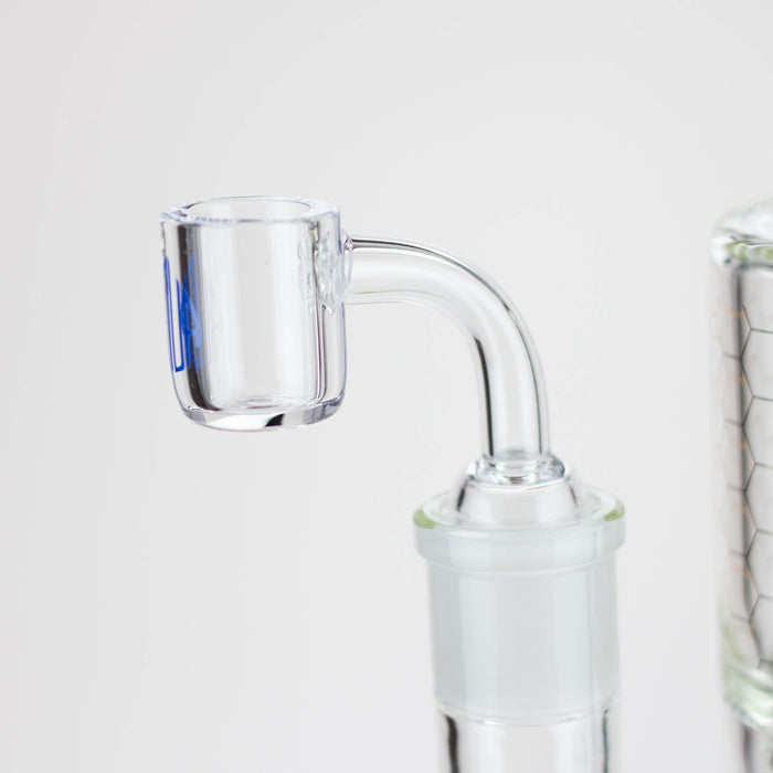 17" AQUA Glass 2-in-1 barrel diffuser glass bong [AQUA129] Bongs Canadian Distributor