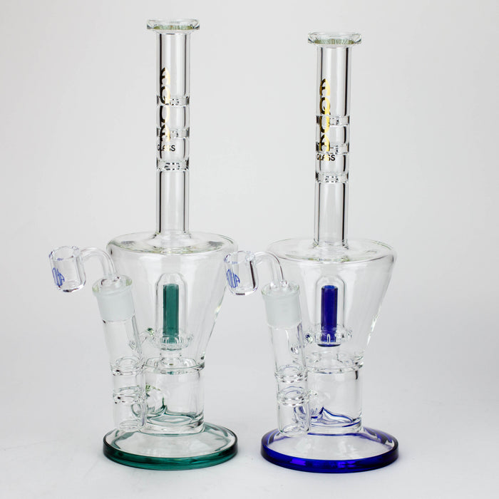 13" AQUA Glass 2-in-1 Sowerhead percolator glass bong [AQUA125]