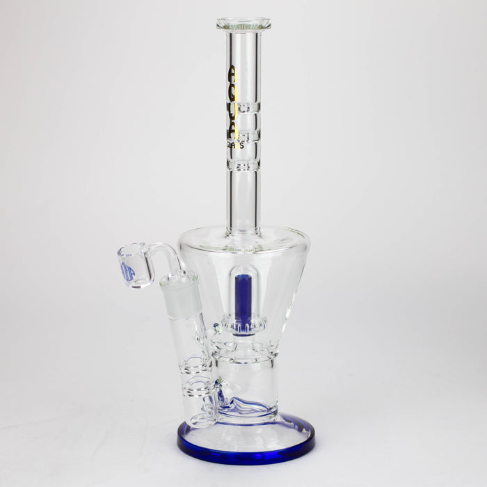 13" AQUA Glass 2-in-1 Sowerhead percolator glass bong [AQUA125] Bongs Canadian Distributor Blue