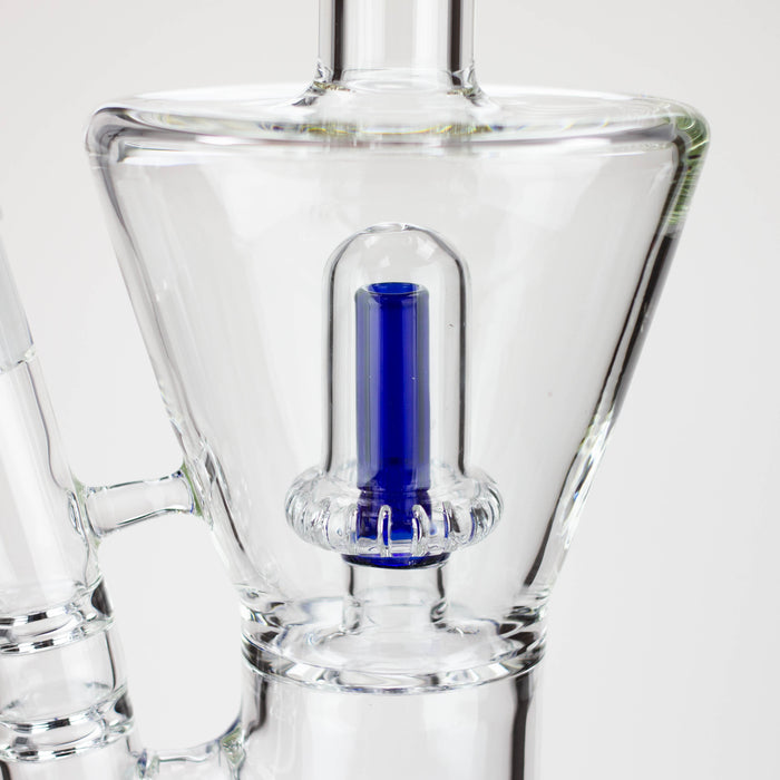 13" AQUA Glass 2-in-1 Sowerhead percolator glass bong [AQUA125]