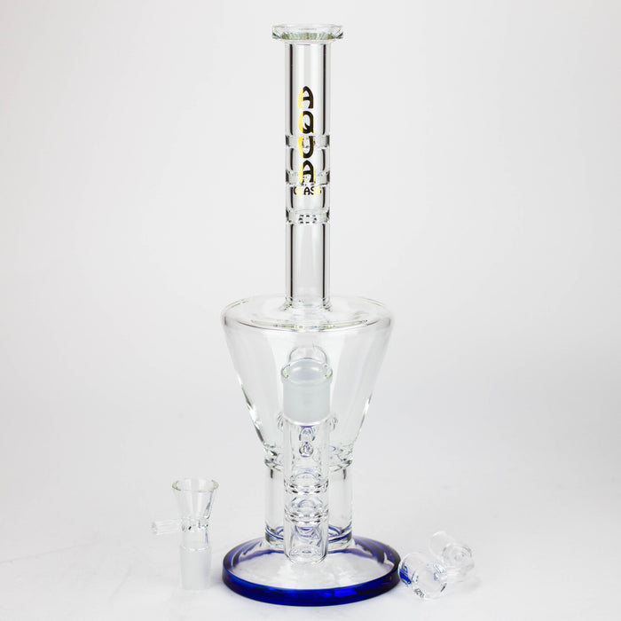 13" AQUA Glass 2-in-1 Sowerhead percolator glass bong [AQUA125]