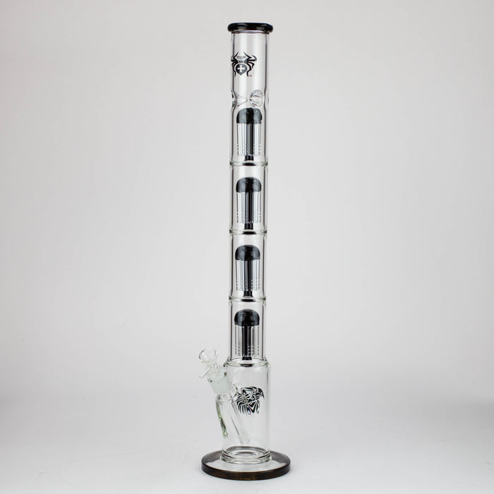 26" Xtreme Quad-percolator 7 mm glass Bong [XTR411] Glass Bong Canadian Distributor Black