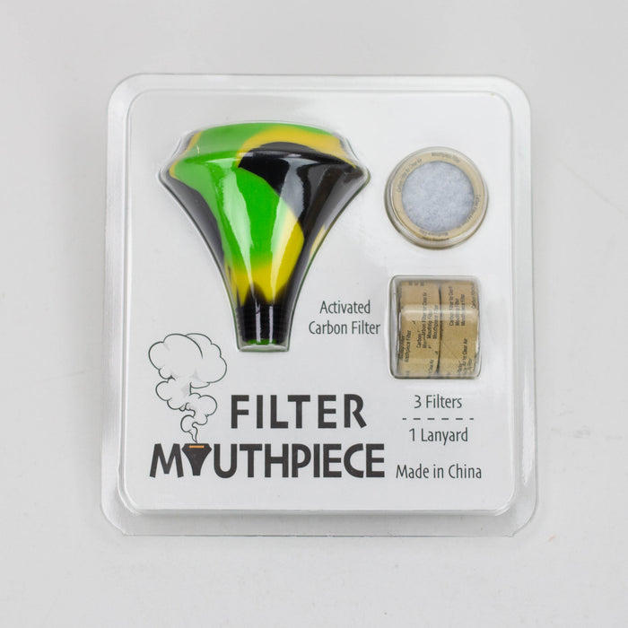 Silicone Mouthpiece with activated carbon filter