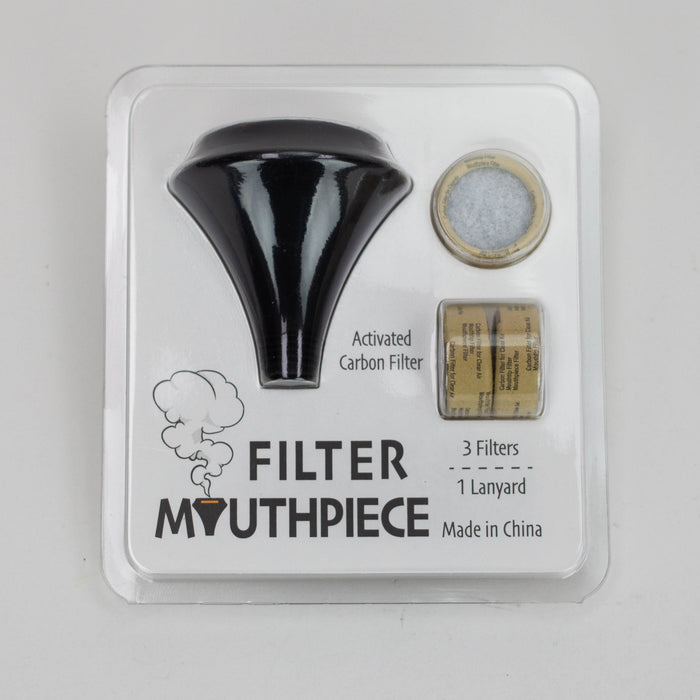 Silicone Mouthpiece with activated carbon filter