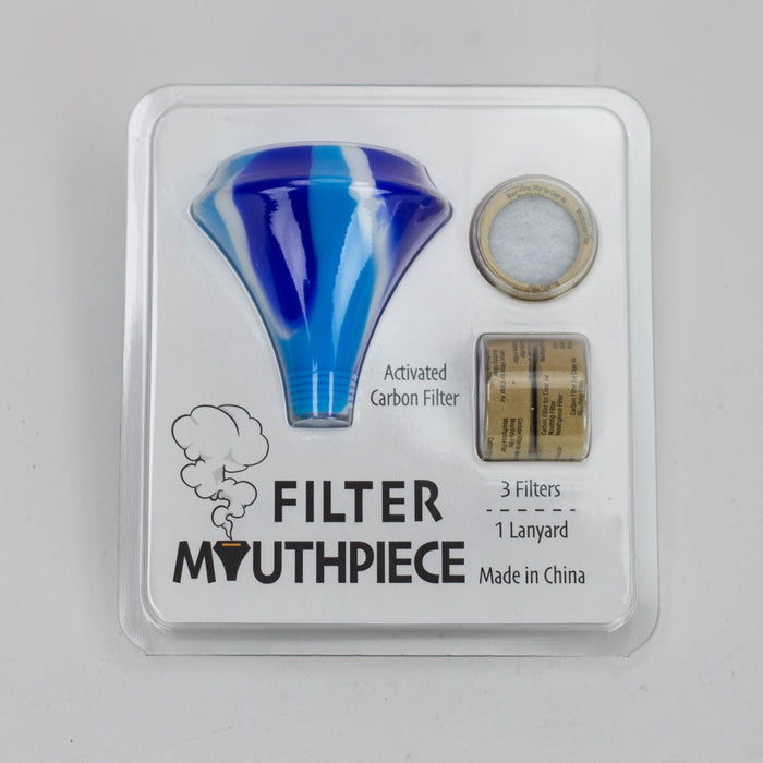 Silicone Mouthpiece with activated carbon filter