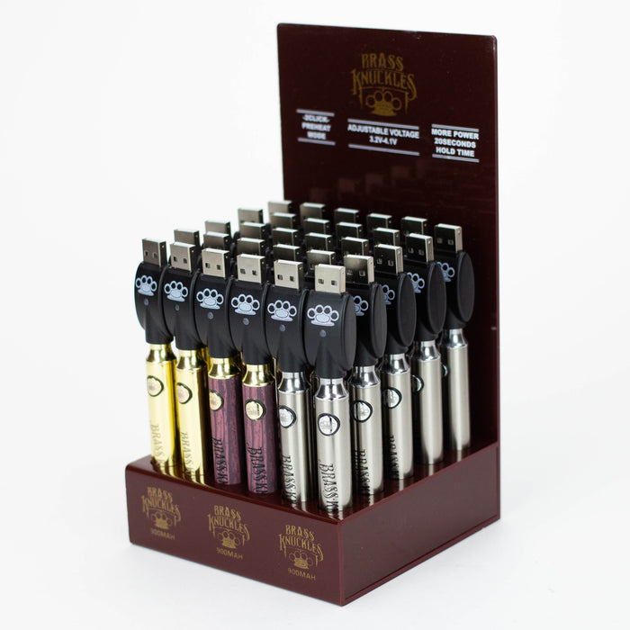 Brass Knuckles - Battery Display With Charger [BKB900] Vape Devices Canadian Distributor