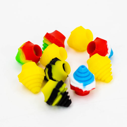 Silicone Cap - Fit For 510 Batteries - Bag of 10 Rasta Colors Vape Accessories Canadian Distributor