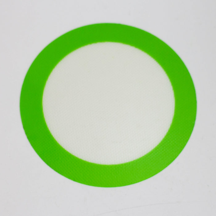 Non-Stick Silicone Dab Mats -Round Tray Canadian Distributor Large-Green