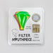 Silicone Mouthpiece with activated carbon filter Air Filter Canadian Distributor Red/Yellow/Green