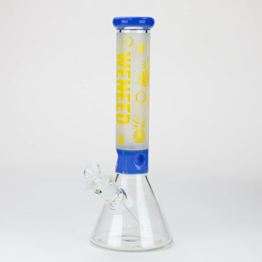 WENEED®-14" Weneed Frosted Pineapple 7mm Glass Bong Bongs WENEED® Blue