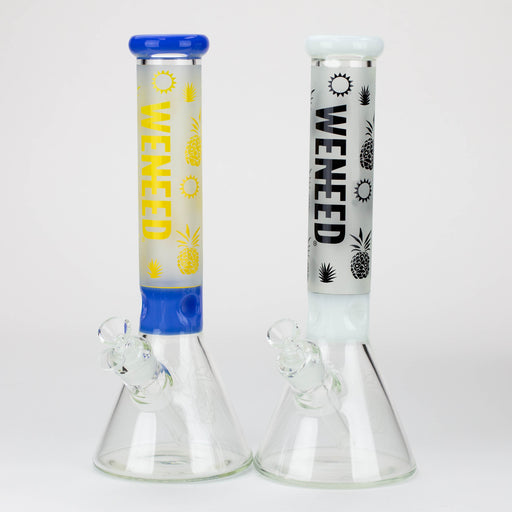 WENEED®-14" Weneed Frosted Pineapple 7mm Glass Bong Bongs WENEED®