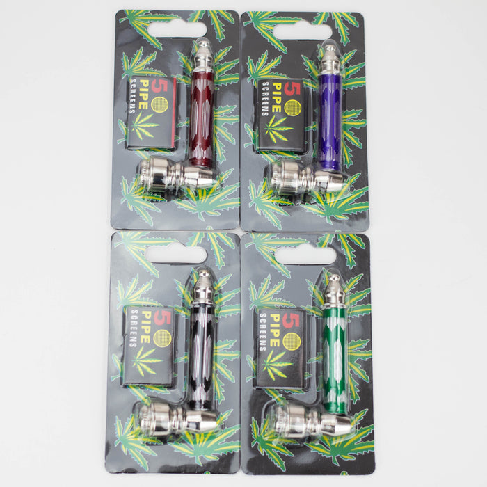 3" Etched Metal Pipe set with screen Box of 12