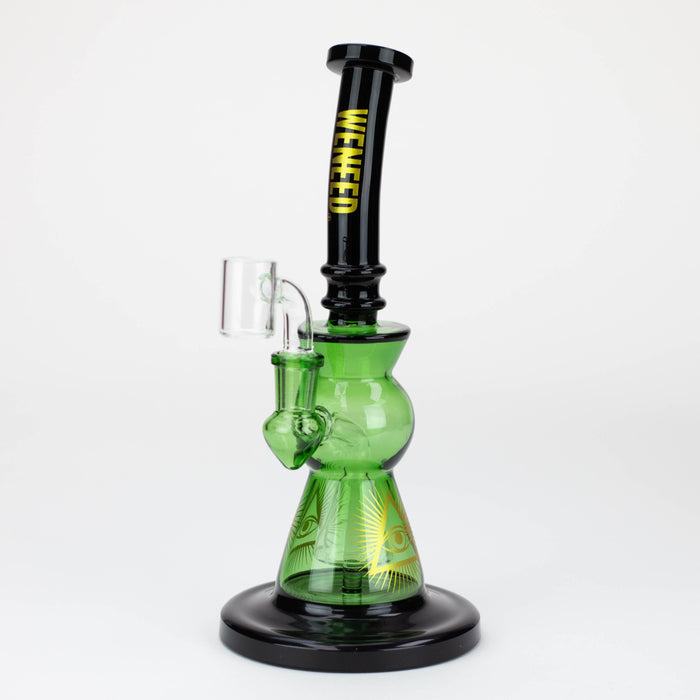 WENEED®-10" Weneed Dark Arc Rig Glass Rig WENEED® Green
