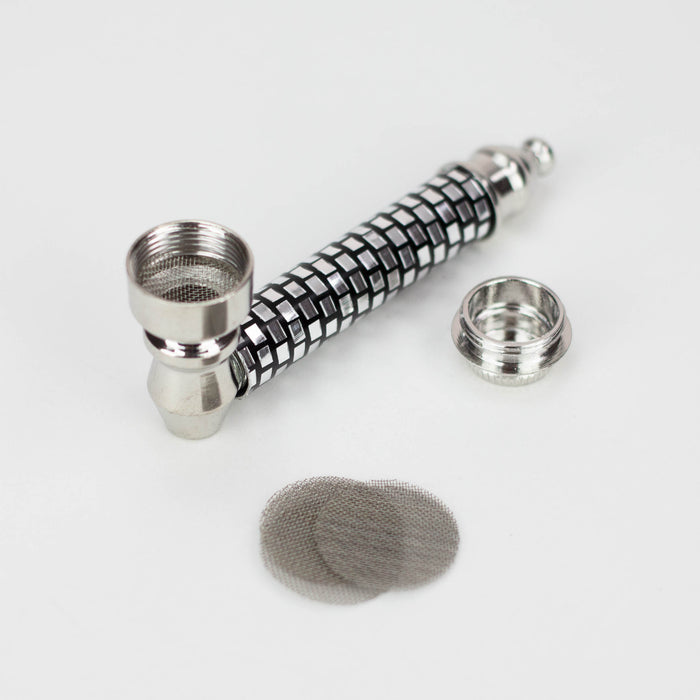 3" Etched Metal Pipe set with screen Box of 12