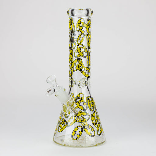 NG- 13 inch Bat Logo 7mm Beaker [S344] Bongs High-End Brands Glass Gold