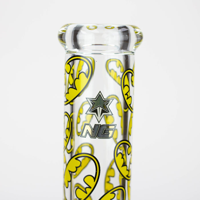 NG- 13 inch Bat Logo 7mm Beaker [S344] Glass Bong High-End Brands Glass