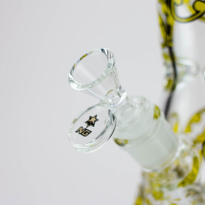 NG- 13 inch Bat Logo 7mm Beaker [S344] Glass Bong High-End Brands Glass