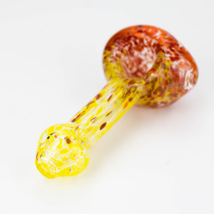 4 inch Full Explosion Hand Pipe [GXY032] Glass High-End Brands Glass ORANGE