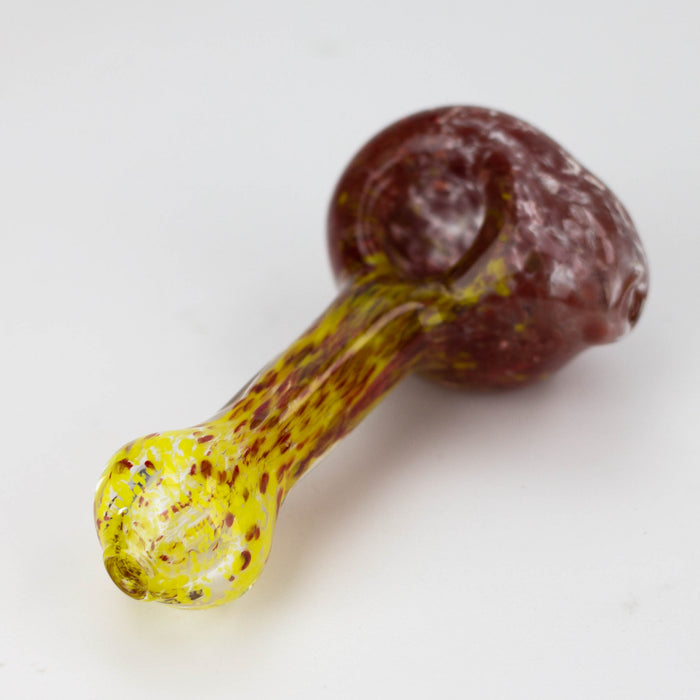 4 inch Full Explosion Hand Pipe [GXY032] Glass High-End Brands Glass YELLOW